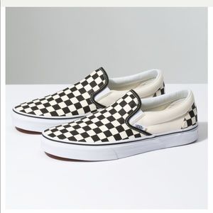 Checkerboard vans! Brand new